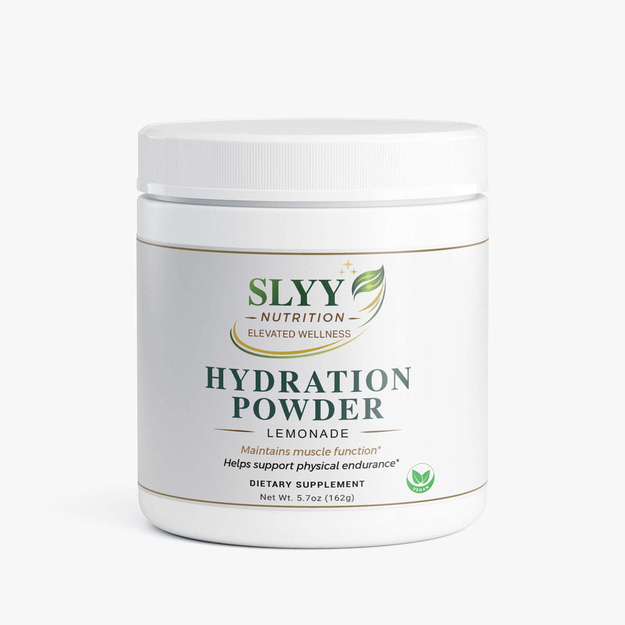 Slyvy Nutrition Hydration Powder container on a white background