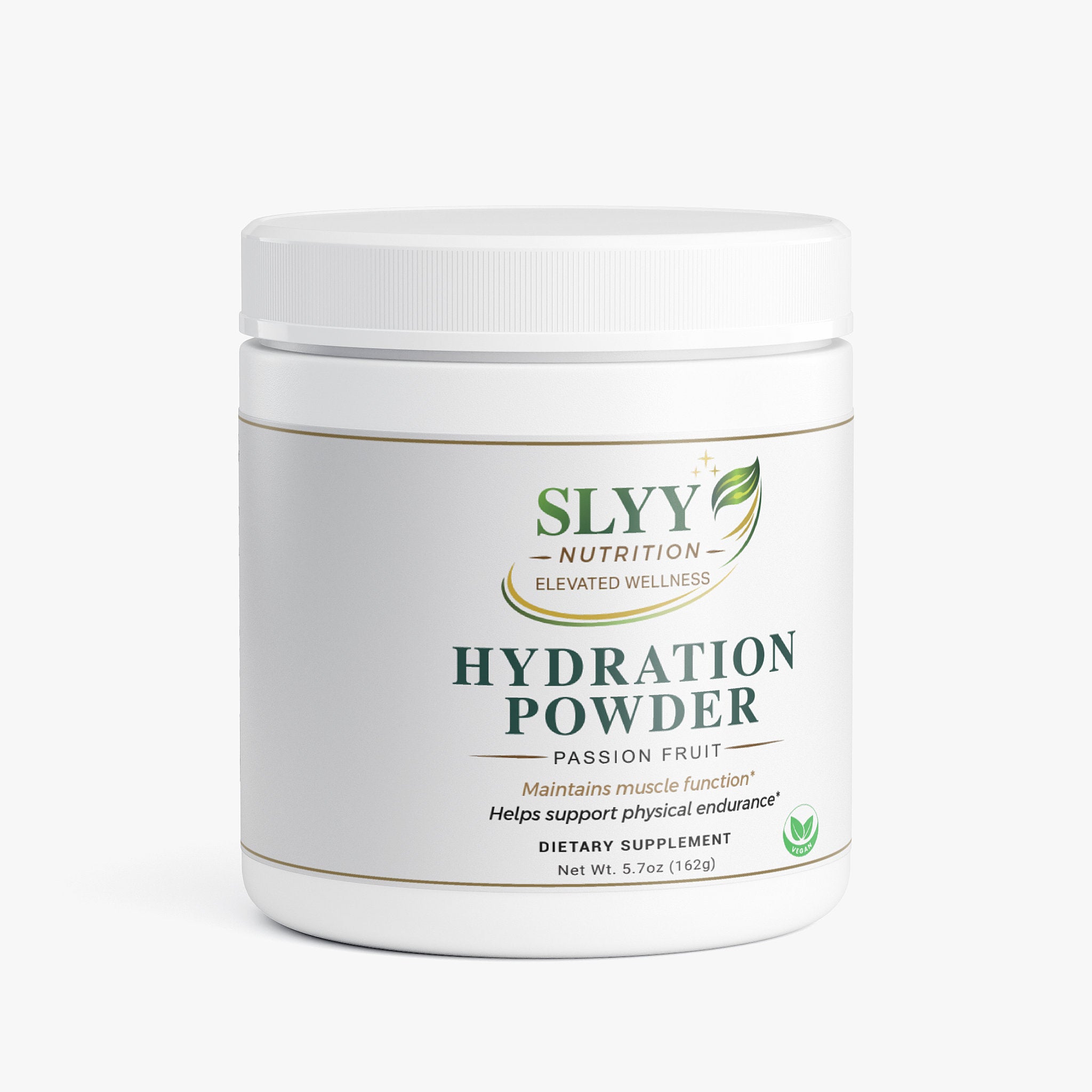 Slyvy Nutrition Hydration Powder container on a white background